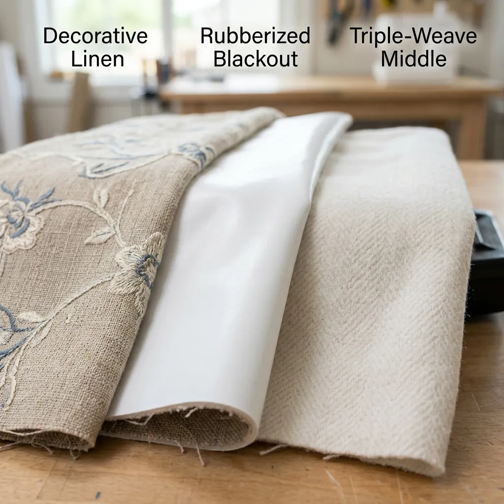 Blackout fabric layers illustration
